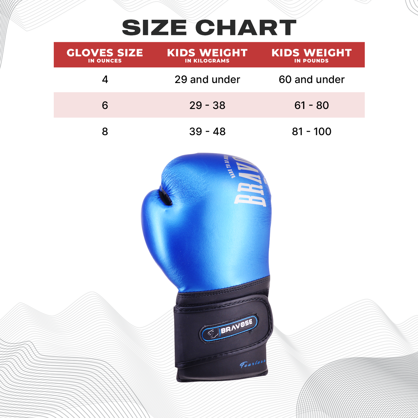 Fearless Blue Junior Gloves-4